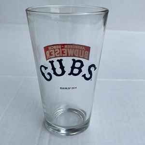 Vintage cubs pint glass